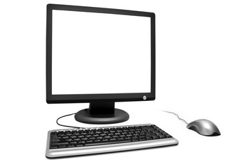 Fototapeta premium monitor mouse keyboard
