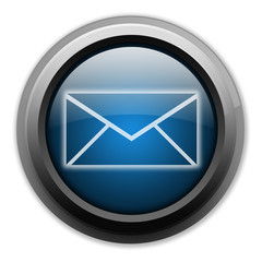 Dark and Glowing Button "E-Mail"