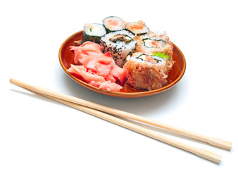 rolls in plate