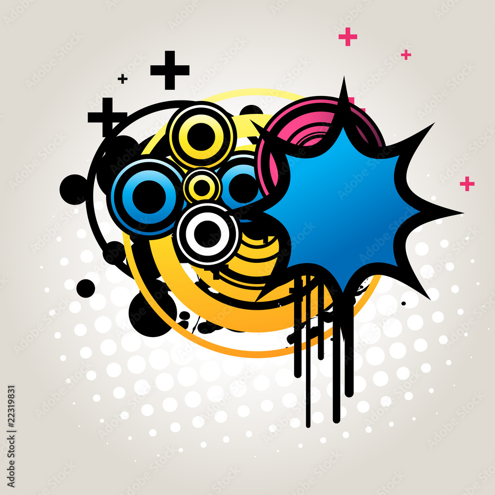 Wall mural abstract vector background