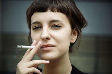smoking woman