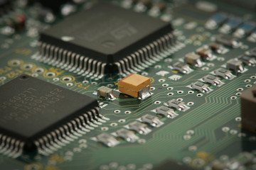chips on circuit board
