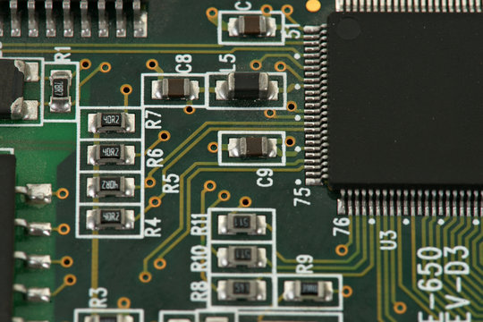 chips on circuit board