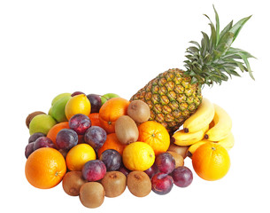 Group of fresh fruits.