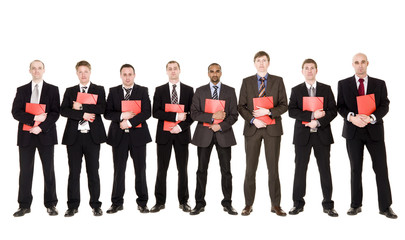 Fototapeta premium Group of men with documents