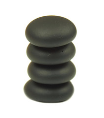 Spa stones isolated on white