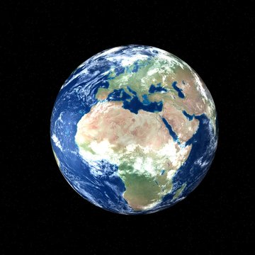 Fototapeta Beautiful Earth - Europe and Africa