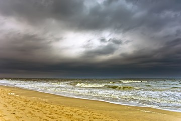 Stormy weather, Atlantic ocean coast