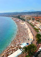 Fotobehang Nice Prachtig panorama van Nice, Frankrijk