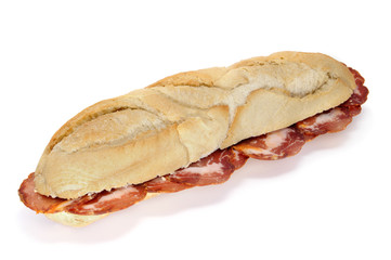 lomo embuchado sandwich