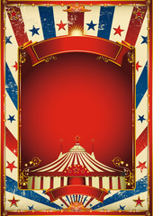 Nice vintage circus background with big top