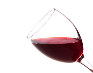 Wineglass with red wine