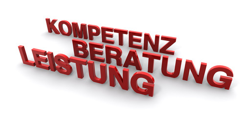 Kompetenz, Beratung, Leistung
