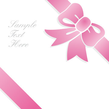 tarjeta de regalo rosa