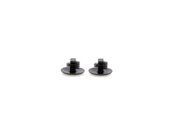Two plastic rivet isolated