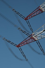 Detail Hochspannungsmast