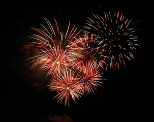 Obraz premium Fireworks display