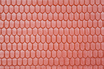 Fototapeta premium pattern of roof of toy house, in form of tile