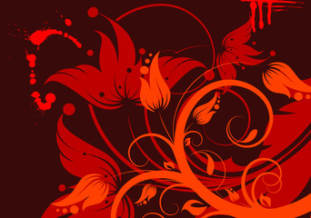 Floral abstract illustration
