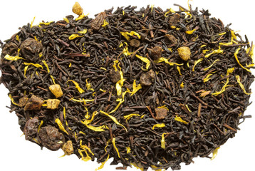 black tea with the addition of fruits and flowers