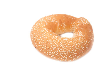 Freshly Baked Bagel with Sesame Seeds