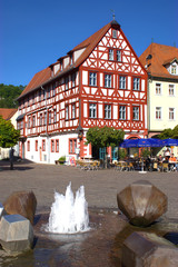Der Marktplatz in Karlstadt am Main