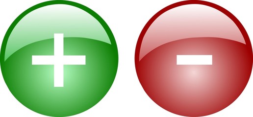 Obraz premium Plus Minus Button