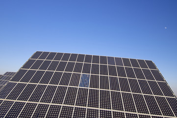 Obraz premium solar energy and moon