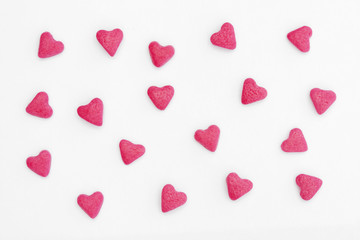 pink candy hearts