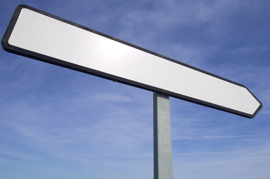 white sign