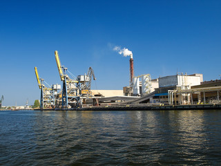 Obraz premium Gantry cranes