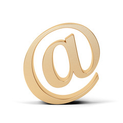 Fototapeta premium Symbol of e-mail on a white background.