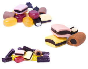 tasty candies isolated