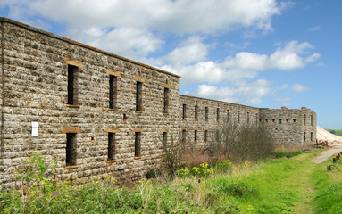 Cliffe Fort, Kent (UK). Built in the 1860s to defend The Thames