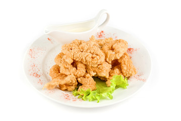 Deep-fried squid
