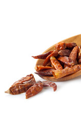 dried chili over the spoon