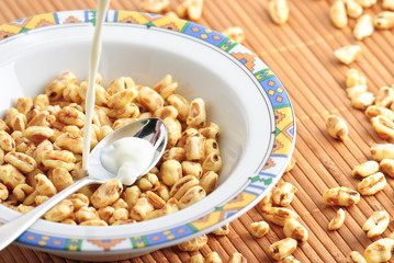 Cornflakes mit Milch