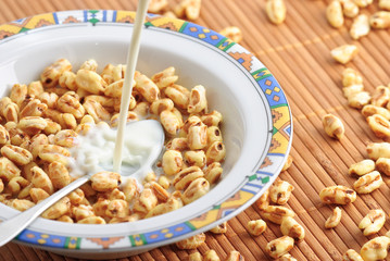 Cornflakes mit Milch