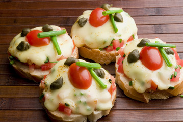 bruschetta con queso