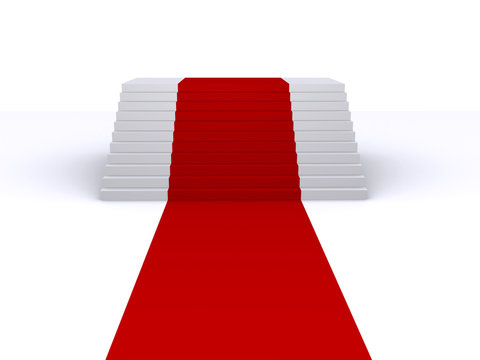 stairs and red carpet