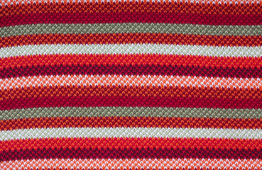 colors striped woollen sweater