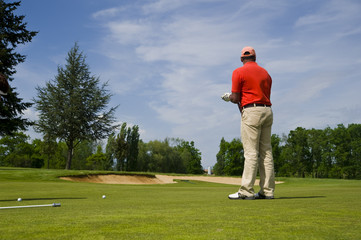 Obraz premium golfeur