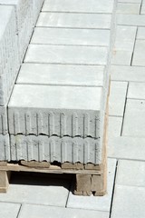 Verbundsteine auf Palette