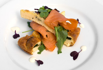 Basil Frittata & Smoked Salmon