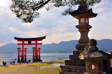 Miyajima and statue