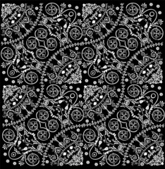 white curl elements background