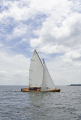 Fototapeta premium Sailing with sharpie