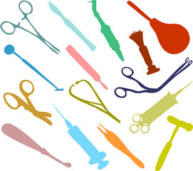 Set of a medical tools