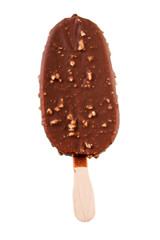 ice cream in the chocolate