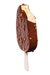ice cream in the chocolate